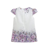Little Girls Floral Short Sleeve Summer Dress