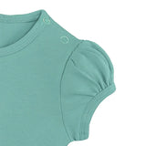 Baby Cotton Puff Sleeve Basic Crewneck T-Shirt