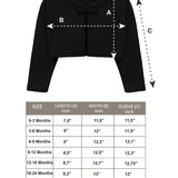 Baby Girls' Long Sleeve Bowknot Closure Bolero Cardigan