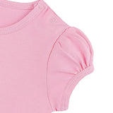 Baby Cotton Puff Sleeve Basic Crewneck T-Shirt