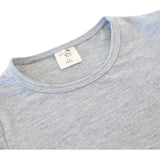 Girls' Basic Short Puff Sleeve Round Neck Cotton T-Shirt