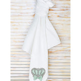 Newborn Jeweled Crown Swaddle Receiving Blanket for Baby Girl 34" x 31"