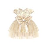 Baby Sparkling Polka Dot Tulle Dress Set