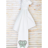 Baby Soft Cotton Jeweled Crown Swaddle Receiving Blanket