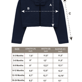 Baby Girls' Knit Long Sleeve Sweater, Bowknot Closure Bolero Cardigan