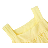 Toddler Cotton Layered Square Neckline Dress