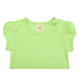 Baby Cotton Puff Sleeve Basic Crewneck T-Shirt