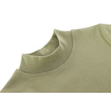 Toddler Cotton Long Sleeve Basic Mock-Neck T-Shirt