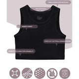 Girls 2-Pack Basic Cropped Tank Top