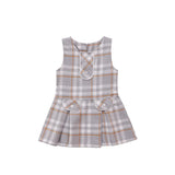 Toddler Girls' Long Sleeve Fashion Plaid Dress
