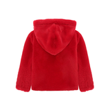 Girl Button Down Hooded Cardigan Jacket