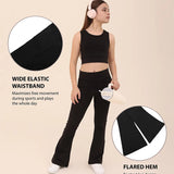 Girls High Waisted Bootcut Yoga Pant