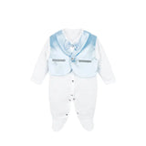 Regal and Handsome: 5-Piece Layette Gift Set with Jeweled Crown Tuxedo for Baby Boys (0-3 Months)