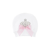 Jeweled Crown Layette Gift Set for Baby Girls: 3 Pieces