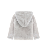 Girl Button Down Hooded Cardigan Jacket