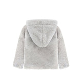 Girl Button Down Hooded Cardigan Jacket