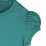 Baby Cotton Puff Sleeve Basic Crewneck T-Shirt