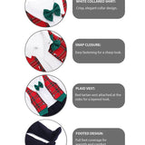 Baby Boy Gentleman Tuxedo Footie