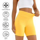 Lilax Girls High Waist Biker Shorts — Premium Soft 4-Way Stretch Yoga & Dance Athletic Shorts