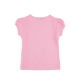 Girls' Basic Cotton T-Shirt  Short Puff Sleeve Crewneck / Toddler