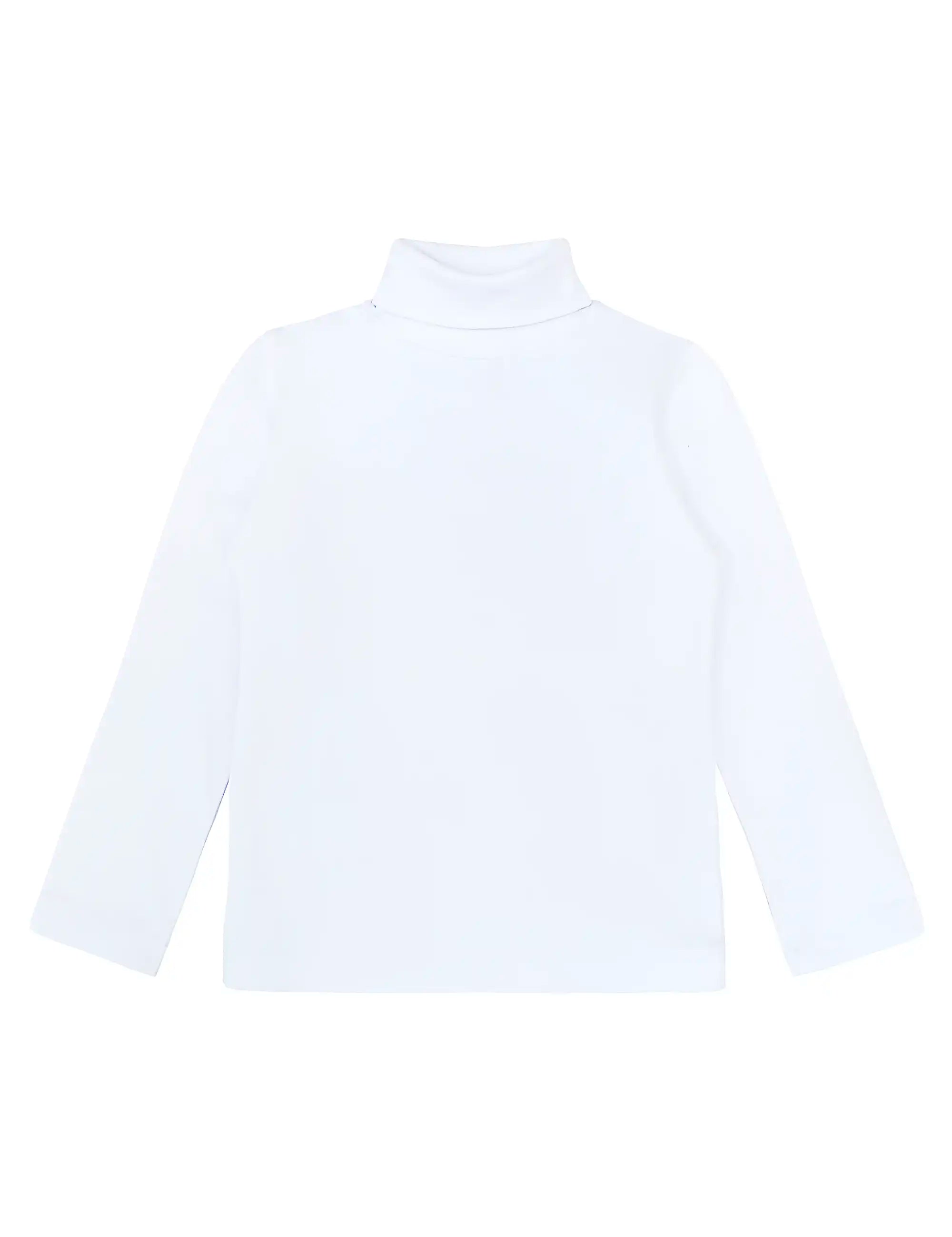 Girls' Basic Long Sleeve Turtleneck Cotton T-Shirt