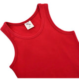 Girls' Soft Solid Cotton Blend Racerback Tank Top