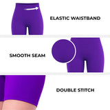 Lilax Girls High Waist Biker Shorts — Premium Soft 4-Way Stretch Yoga & Dance Athletic Shorts