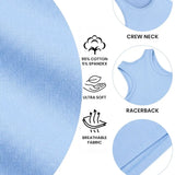 Girls' Soft Solid Cotton Blend Racerback Tank Top