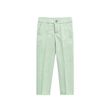 Boys 4-Piece Slim Fit Textured Suit Set