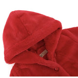Girl Button Down Hooded Cardigan Jacket