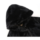 Girl Button Down Hooded Cardigan Jacket