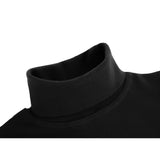 Girls' Basic Long Sleeve Turtleneck Cotton T-Shirt