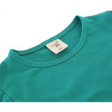 Little Girls Cotton Basic Puff Sleeve T-Shirt & Leggings Set