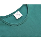 Baby Cotton Puff Sleeve Basic Crewneck T-Shirt
