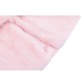 Girls Faux Fur Shrug Jacket Tied Ribbon Cozy Bolero