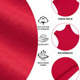 Girls' Soft Solid Cotton Blend Racerback Tank Top