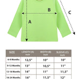 Baby Girls' Basic Long Sleeve Round Neck T-Shirt