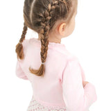 Little Girls' Knit Long Sleeve Button Closure Bolero Cardigan Shrug