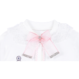 Newborn Baby 3-Piece Cotton Jeweled Layette Set