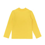 Toddler Cotton Long Sleeve Basic Mock-Neck T-Shirt