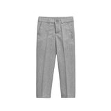 Boys 4-Piece Slim Fit Textured Suit Set
