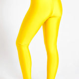 Girls Shiny High Waisted Leggings – Dance & Gymnastics Stretch Tights