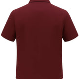 Lilax Boys Classic Short Sleeve Button Down Casual Solid Dress Shirt