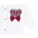 Newborn 4-Piece Jeweled Crown Layette Set