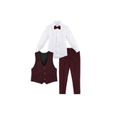 Boys 4-Piece Slim Fit Suit Set