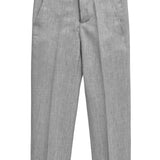 Toddler & Youth Boys 4 Piece Formal Suit Set V-Neck Vest White Dress Shirt Dress Pants and Bowtie 1-5 Years