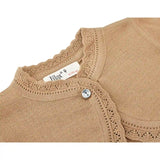 Little Girls' Knit Long Sleeve Button Closure Bolero Cardigan Shrug
