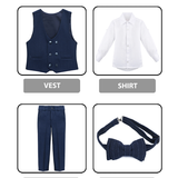 Boys Suits Slim Fit 4 Piece Formal Dress Suit