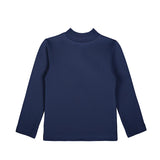 Toddler Cotton Long Sleeve Basic Mock-Neck T-Shirt