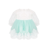 Newborn 6-Piece Lace & Tulle Detail Gown Set